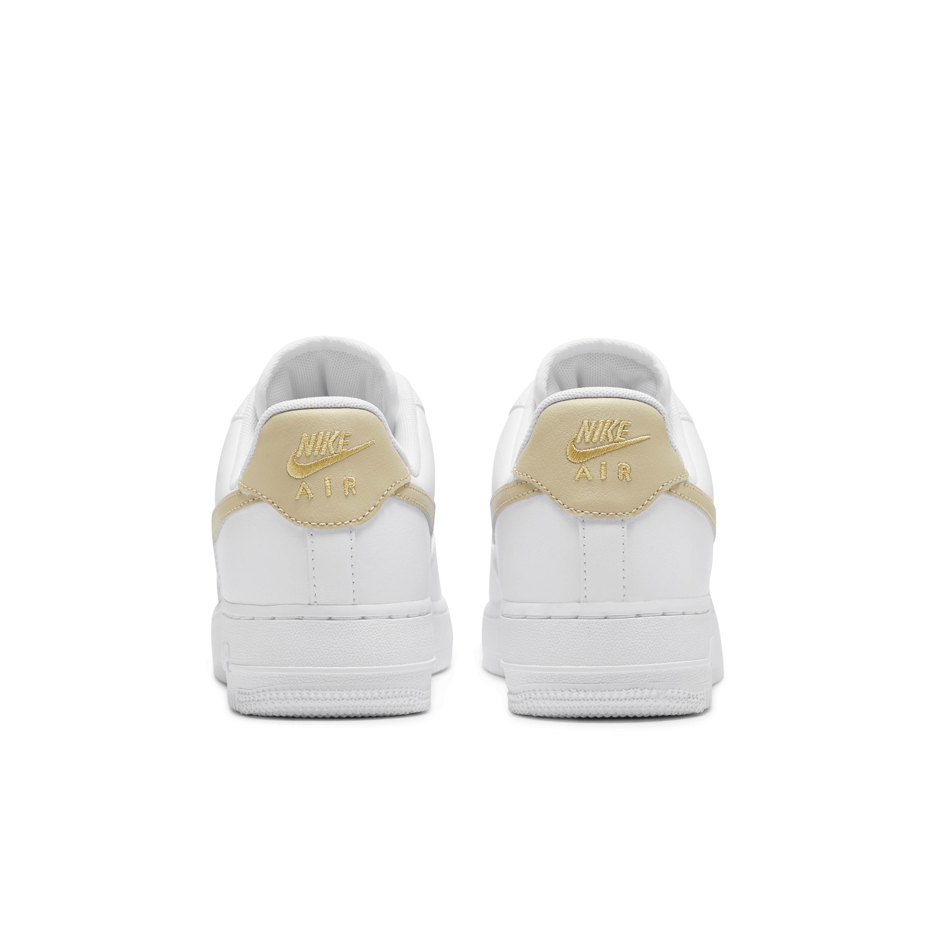 Air force 1 '07 essential white/gold women's shoe size 8 hotsell